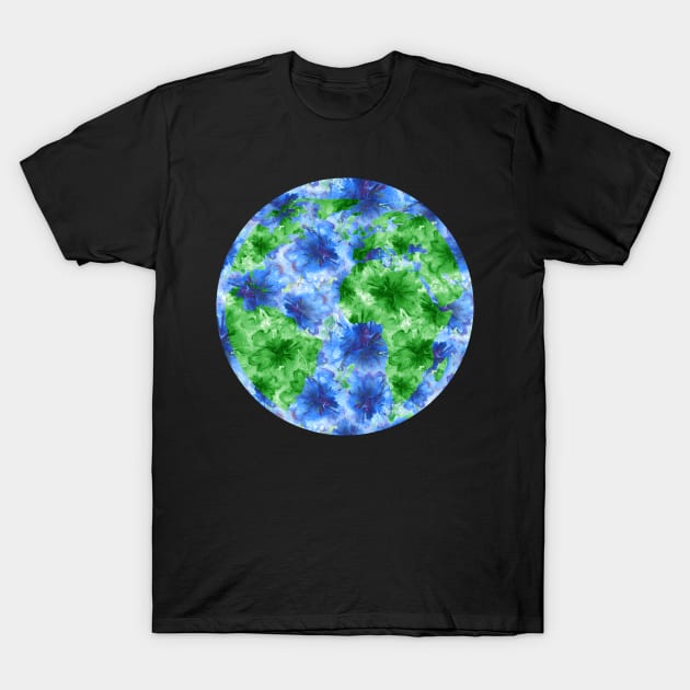 The Earth Laughs In Flowers Cool Gardening Quote T-Shirt by mangobanana